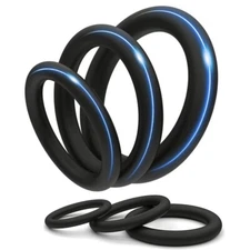 3 Set Silicone Cock Penis Ring Rubber Cocking Rings Stay Longer Enhancement Male
