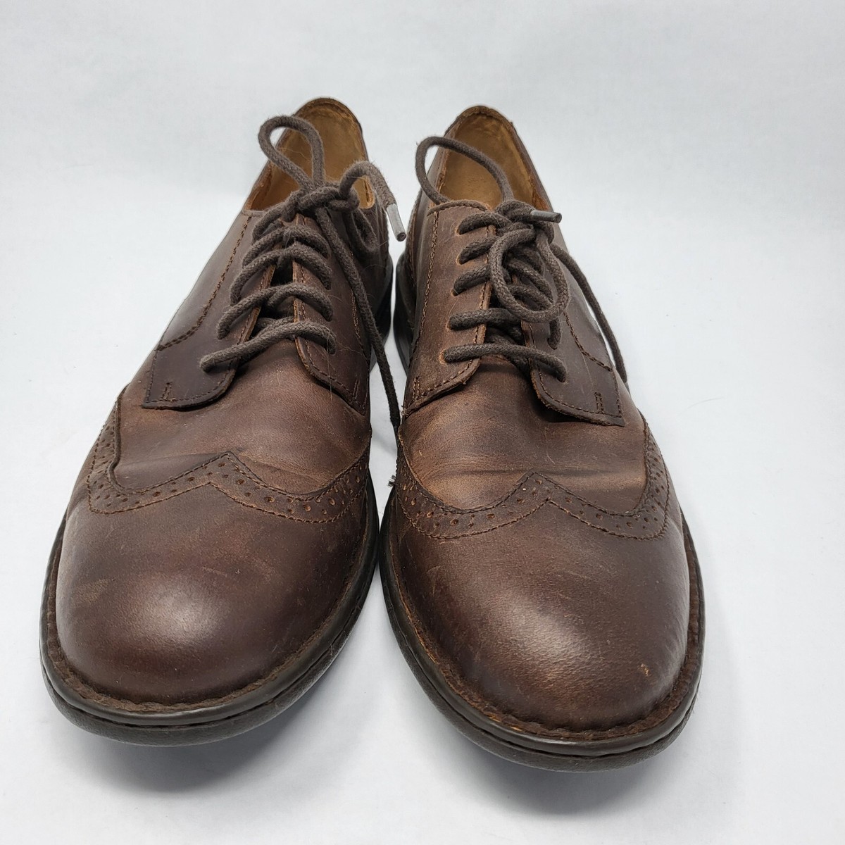 Born Men Size Brown Leather Oxford Dress Shoes
