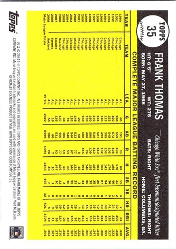 FRANK THOMAS & other WHITE SOX - pick your card - ROOKIES/PARALLELS/INSERTS - Picture 158 of 247