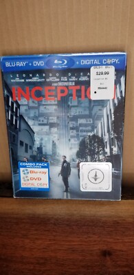 Inception (Blu-ray/DVD, 2010, 2-Disc Set) Leonardo DiCaprio 