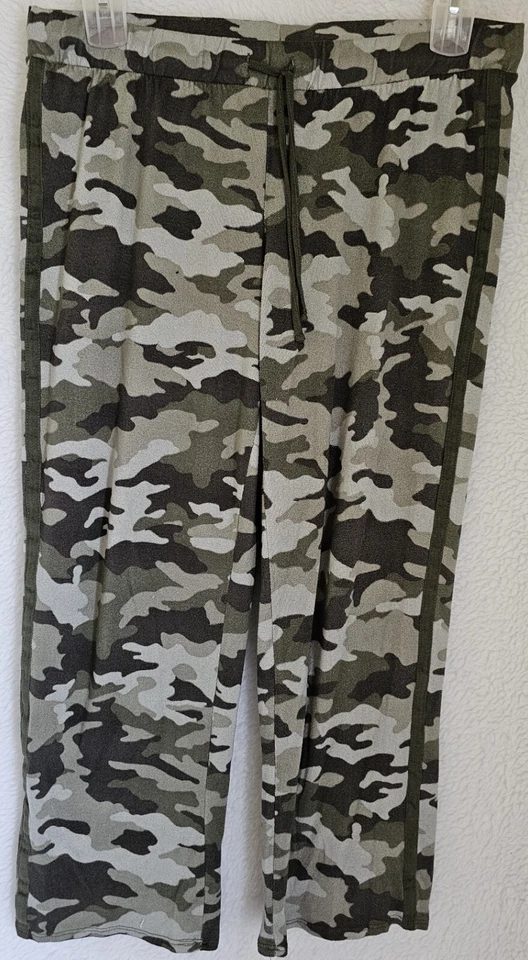 Pantalones para dormir Lucky Brand para mujer talla M mediano verde camuflaje Foto 4 de 4