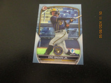 ERIC BROWN JR. 2023 BOWMAN 1ST EDITION PROSPECT BLUE FOIL ROOKIE CARD BPPF-41