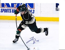 MINNESOTA WILD JONAS BRODIN SIGNED HUGE SHOT 8X10