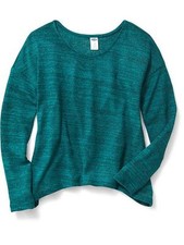 NWT Old Navy Girls Scoop-Neck Sweater XS 5 S 6-7 or M 8 Green 19.94 Top