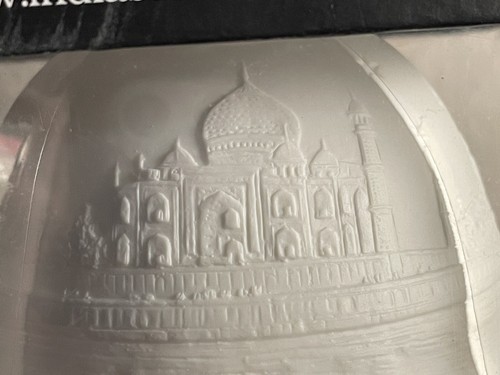 Lithophane India Souvenir Collection Candle Votive Fairy Lamp In Original Box - Picture 3 of 10