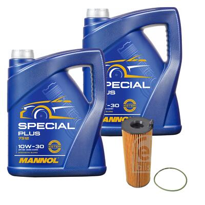 FEBI BILSTEIN Ölfilter 10L MANNOL Special Plus 10W-30 für Audi A6 Allroad 4FH