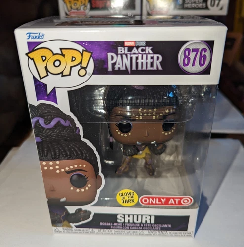 Funko POP! Black Panther SHURI #876 Target EXCLUSIVE! Glow in the Dark Figure 