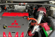 Red For 2008-2014 Mitsubishi Lancer 2.0L 2.4L L4 Air Intake Kit + Filter