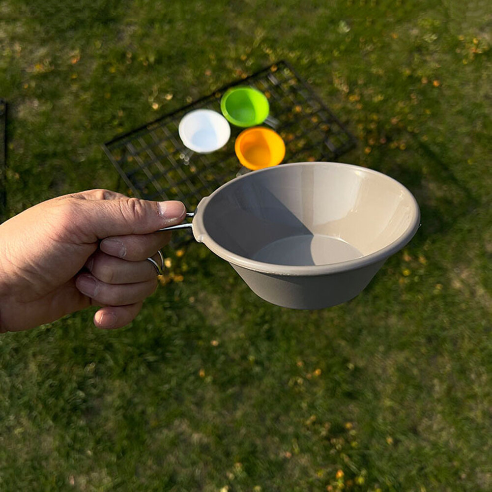 Camping Bowl Anti Fall Picnic Bowl Lightweight Tableware Supplies (Grey