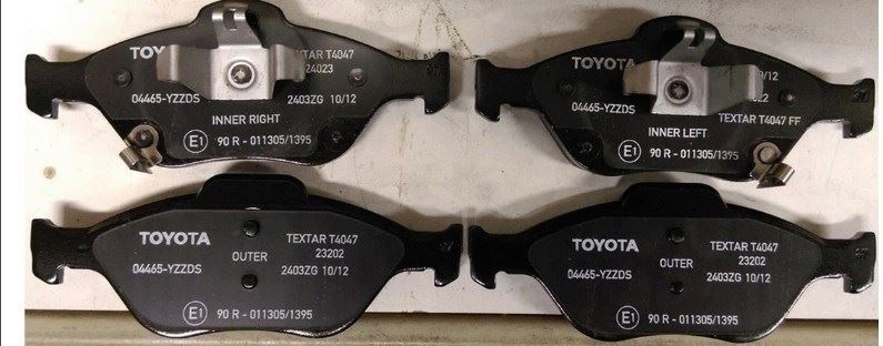 Genuine Toyota YARIS Front OptiFit Brake Pads Axle Set 2005-2008 04465YZZDS | Acquisti Online su