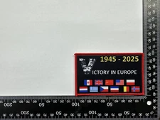 patch anniverssaire VE (victory in europe) DAY 1945-2025