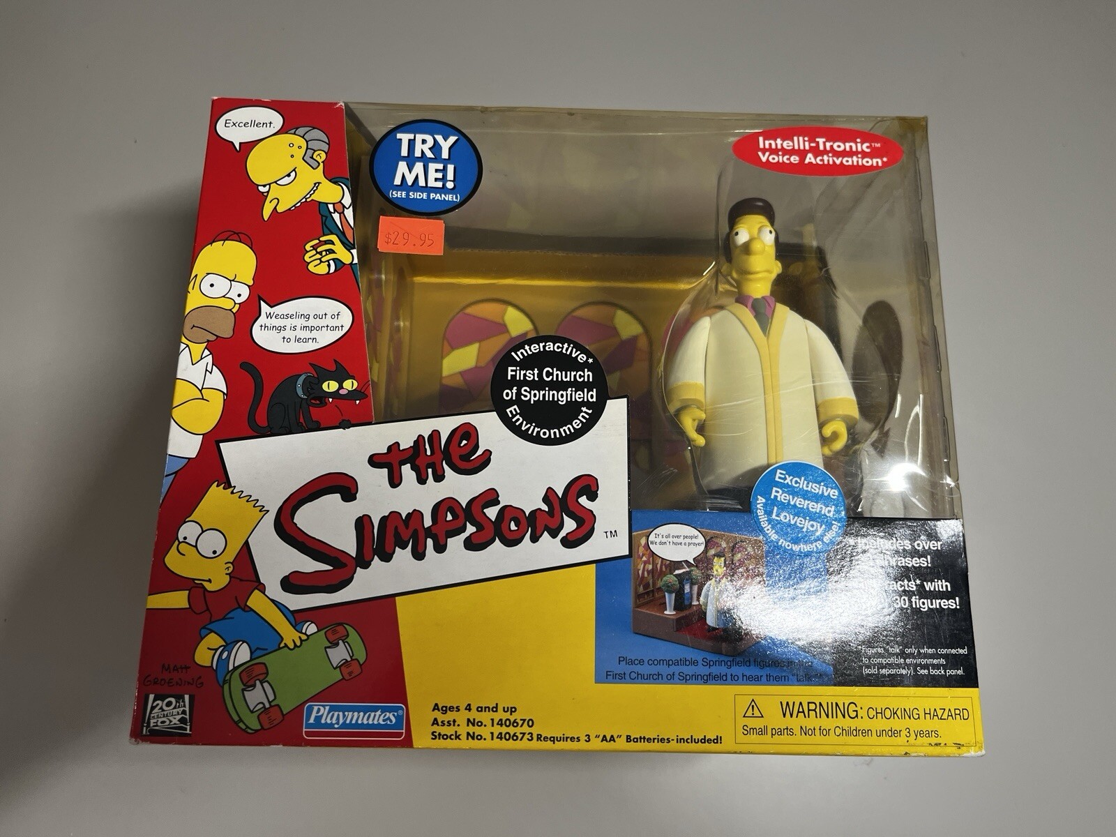 Playmates Simpsons InteractiveEnvironment First Church OfSpringfield