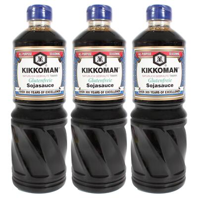 Kikkoman Tamari Sojasauce glutenfrei Sojasosse ohne Weizen 3x1L