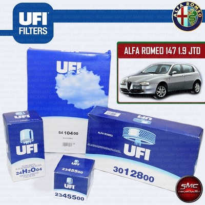 KIT TAGLIANDO OLIO 5W40 FILTRI ALFA ROMEO 156 1.9JTD DAL 05.2001 AL - Foto 5