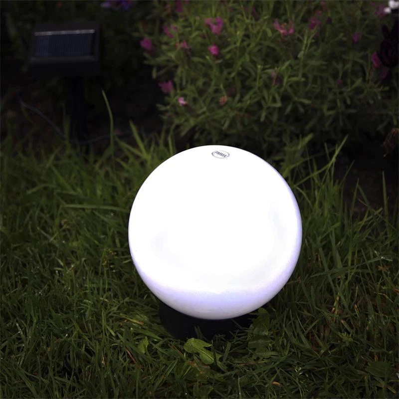 Solar LED Kugelleuchte Ø15cm, Garten-Lampe Kugellampe Außen Leuchte Kugel LEDs - Bild 3 von 4