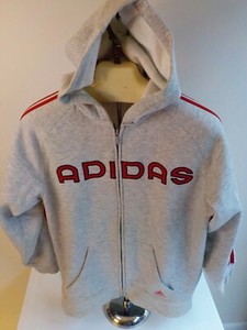 adidas striped sleeve hoodie