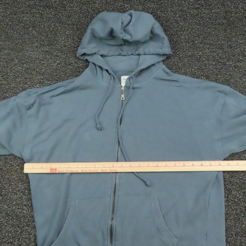 Aeropostale Jacke Erwachsene mittelblau durchgehender Reißverschluss Langarm Kapuze Freizeit Herren - Bild 2 von 7