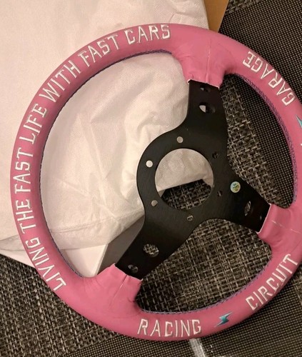 Pink Vertex Universal Steering Wheel  Sport Grip Fast Shipping  - Picture 12 of 12