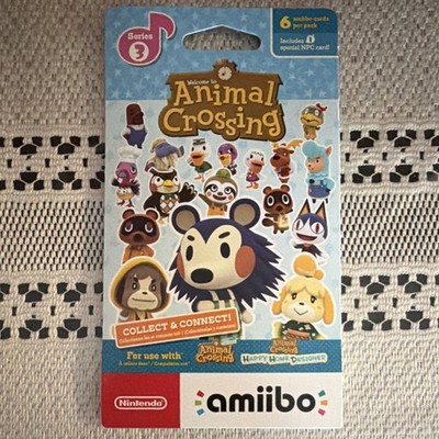 Nintendo amiibo Animal Crossing Series 3 Card Pack, Switch/3DS Compatible