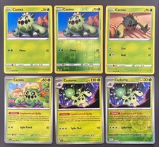 Pokémon Cacnea & Cacturne Bundle - 6 Cards (2 Rev Holos) - LP Condition