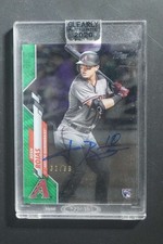 2020 Topps Clearly Authentic Josh Rojas Rookie Auto Autograph Green /99 DZ2015