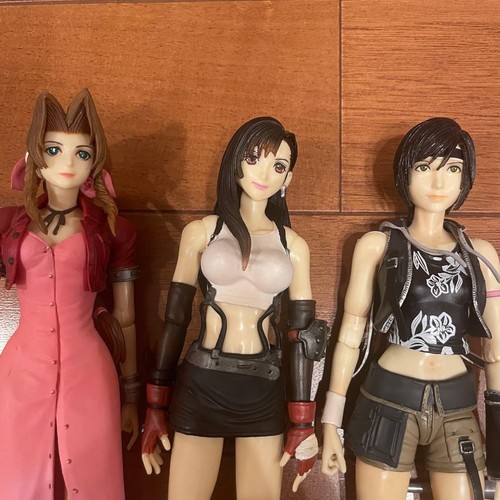 Final Fantasy 7 Play Arts Action Figure Set Aeris Tifa Yuffie Rare Collectible - Picture 3 of 3