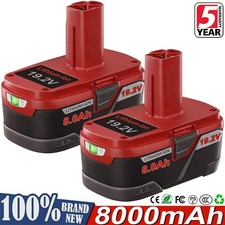 2PACK 8.0Ah For Craftsman C3 XCP Li-Ion Battery 19.2 Volt 130279005 PP2030 35702