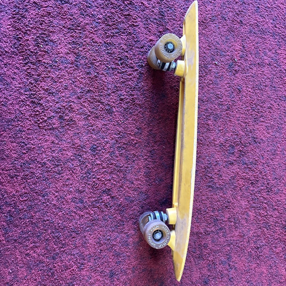 Skateboard Vintage SUPER SURFER Années 70 – Banana Shape, Camions Heavy Duty, 23,5 Pouces