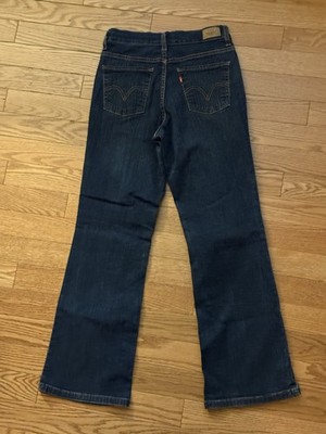 Levi's Perfectly Slimming Boot Cut 512 Classic Pocket Stretch Blue Jeans 6P