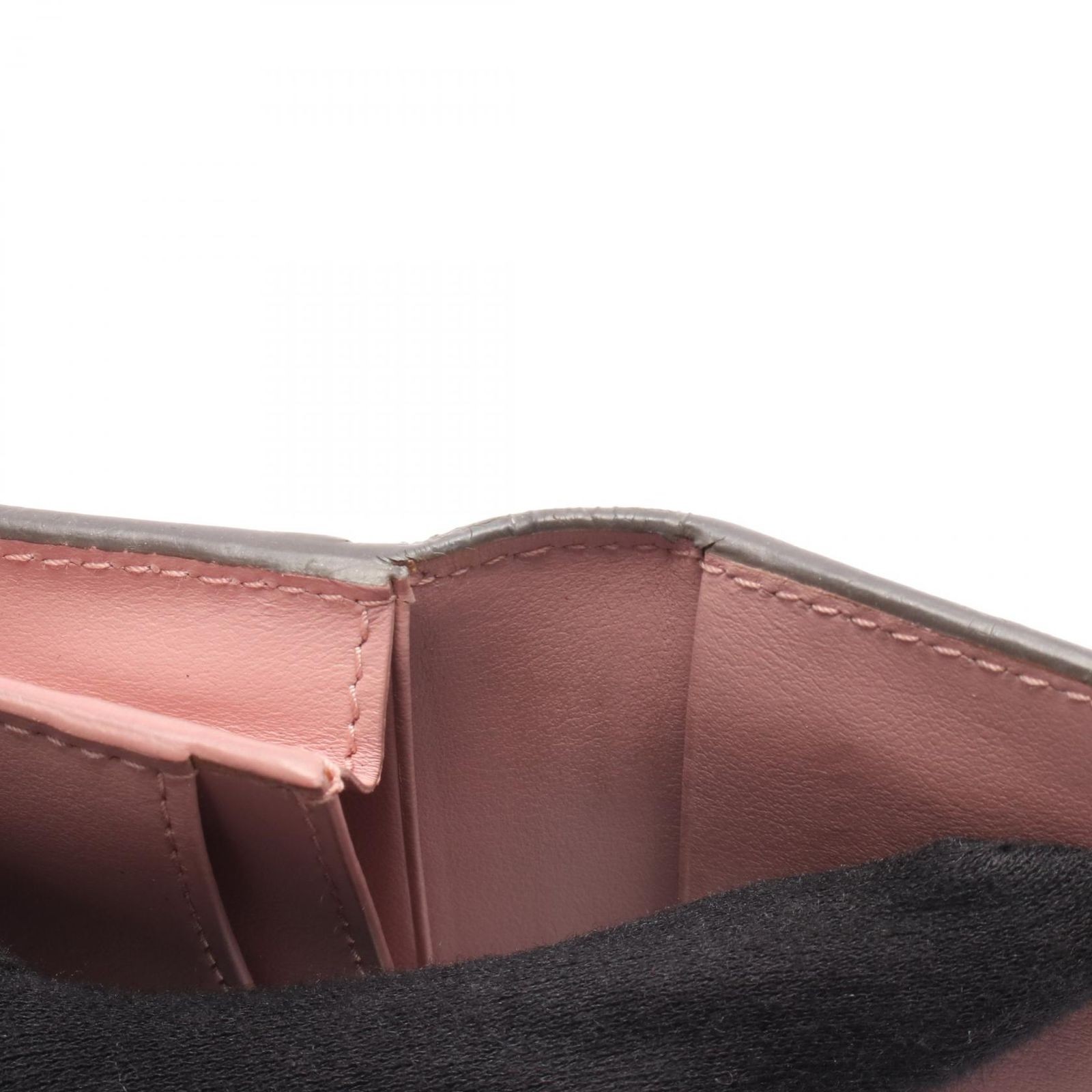 Prada Saffiano Card Case Greige Pink Leather Unisex Accessories thumbnail 9