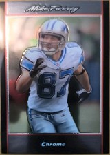 Current marketplace image for 2007 Bowman Chrome #BC144 Mike Furrey Superfractor