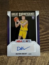 2024 NBA Hoops Dalton Knecht Great SIGnificance Rookie Autograph # GS-DKL LAKERS