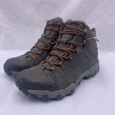 Oboz Women's Bridger B-DRY Waterproof Leather Hiking Boots Size 10 Raven