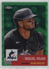 2022 Chrome Platinum Anniversary Green Wave Refractor 46/99 Miguel Rojas 10no