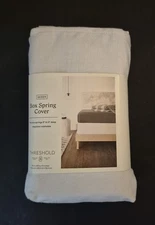 Threshold Twill OEKO-TEX Certified Box Spring Cover - Queen Size
