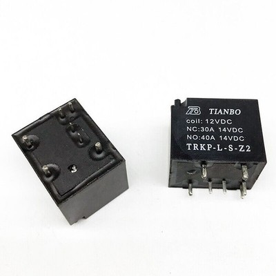 2Pcs TIANBO TRKP-L-S-Z2 12VDC Power Relay 7 Pins 30A