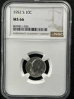 1952-S  10C Roosevelt Dime NGC MS66    8699811-026