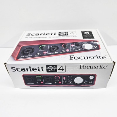 Focusrite Scarlett 2i4 USB Audio Recording Interface w/ Manual