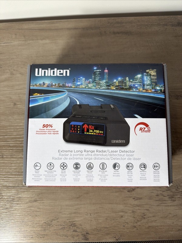 Uniden R7 Long Range Radar Detector - Black SEE DESCRIPTION