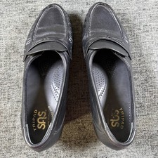 SAS Tripad Comfort Loafers Women's Size 6 Black Slip On Leather Shoes