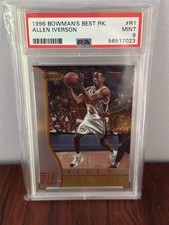 1996-97 Bowman's Best Picks Allen Iverson Psa 9