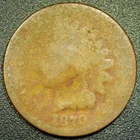 Lowball 1870 1C Indian Head Cent