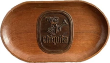 Company Perquisite Wooden Chiquita Banana Tray Handmade In Honduras