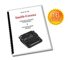 Smith Corona Sterling Typewriter User Manual Operating Instructions thumbnail