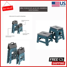 Anvil |59515| 2PK ANVIL 8.5 IN. & 12.5 IN. FOLDING STEP STOOLS