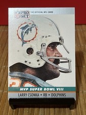 1990 Pro Set #8 Larry Csonka Super Bowl MVP Collectibles