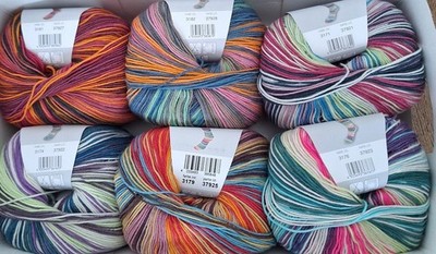 (kg/59,50 ) HAMMERPREIS! Sockenwolle SETA Asia Meilenweit Lana Grossa 4f 6x100g