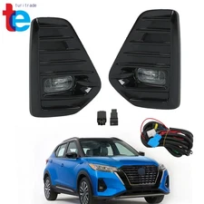 For Nissan Kicks 2021 2022 2023 Front LED Fog Lights DRL Lamps Driver+Passenger