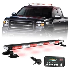  37 inch 104 LED Roof Top Emergency Lights Red White Emergency Red/White