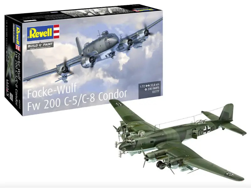Focke-Wulf Fw 200 Condor maquette Revell 03777 souvenir de l'aviation ancienne